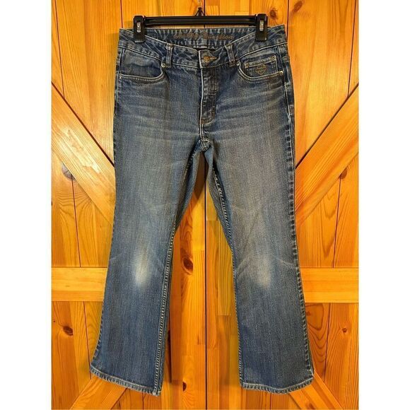 Harley Davidson jeans boot medium wash size 6 petite (4975) - Picture 1 of 8